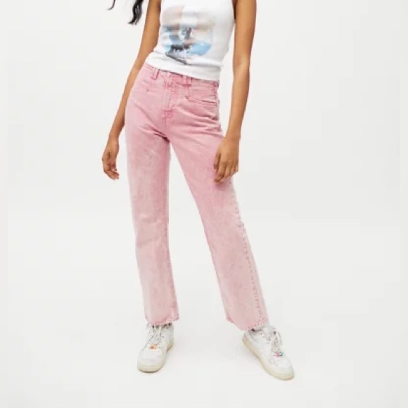 BDG Pink Cowboy Jeans - Picture 1 of 7